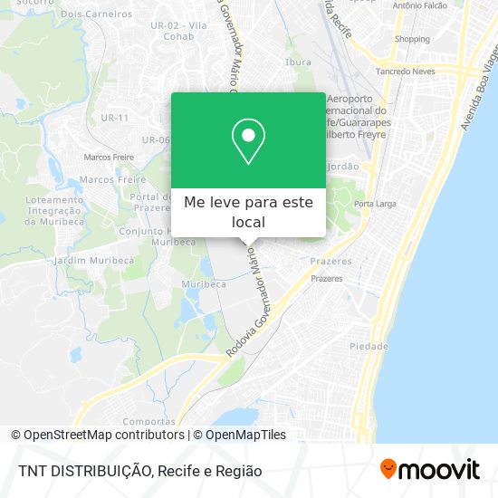 TNT DISTRIBUIÇÃO mapa