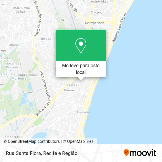 Rua Santa Flora mapa