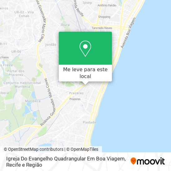 Igreja Do Evangelho Quadrangular Em Boa Viagem mapa