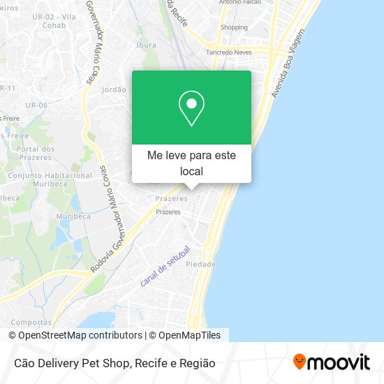 Cão Delivery Pet Shop mapa
