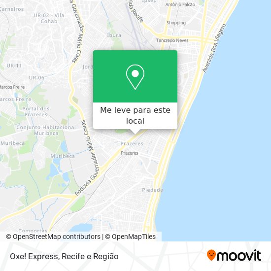 Oxe! Express mapa