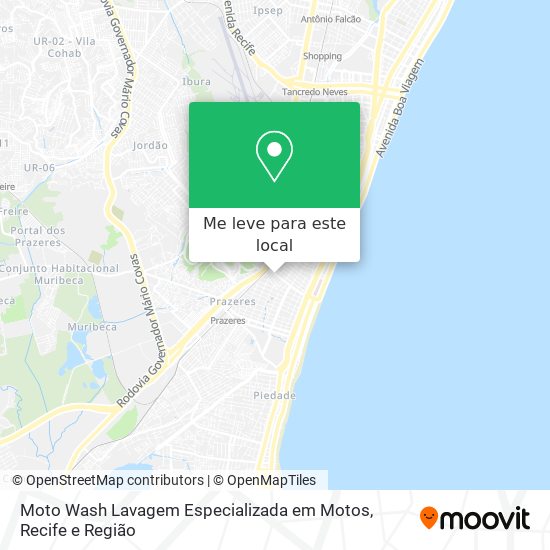 Moto Wash Lavagem Especializada em Motos mapa