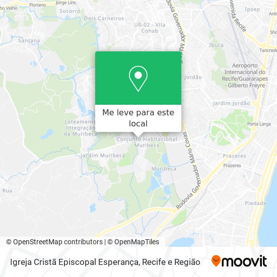 Igreja Cristã Episcopal Esperança mapa