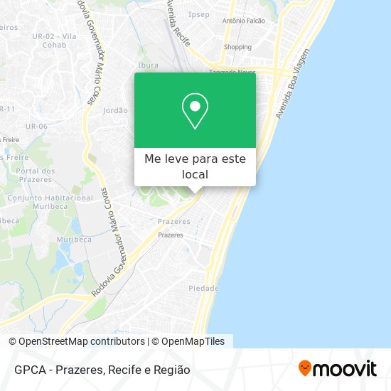 GPCA - Prazeres mapa