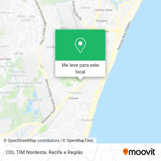 CDL TIM Nordeste mapa