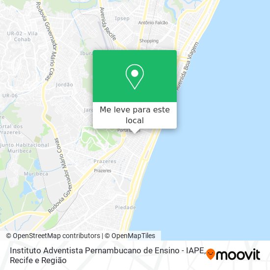Instituto Adventista Pernambucano de Ensino - IAPE mapa