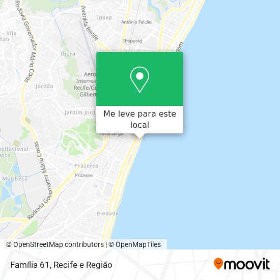 Família 61 mapa