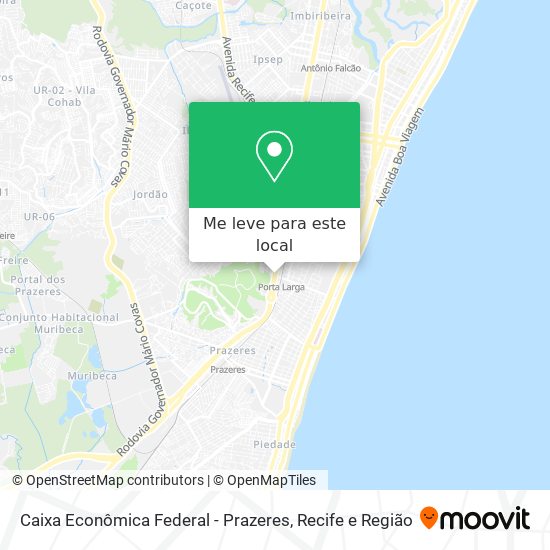 Caixa Econômica Federal - Prazeres mapa
