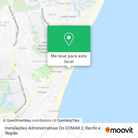 Instalações Administrativas Do COMAR 2 mapa