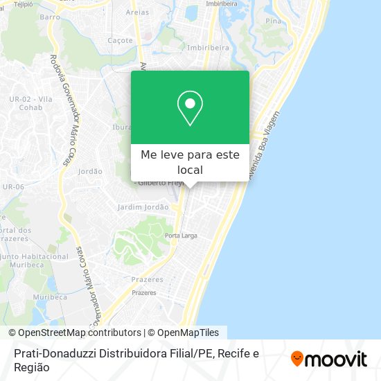 Prati-Donaduzzi Distribuidora Filial / PE mapa