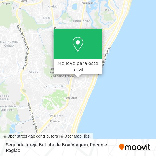 Segunda Igreja Batista de Boa Viagem mapa