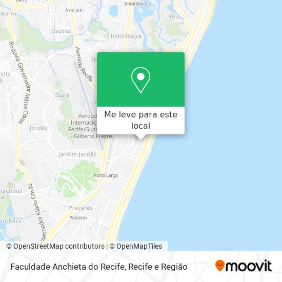 Faculdade Anchieta do Recife mapa