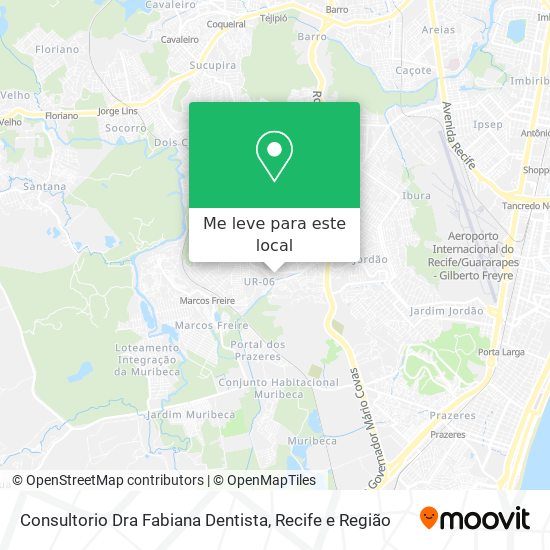 Consultorio Dra Fabiana Dentista mapa