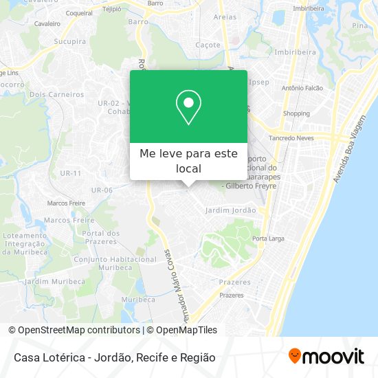 Casa Lotérica - Jordão mapa