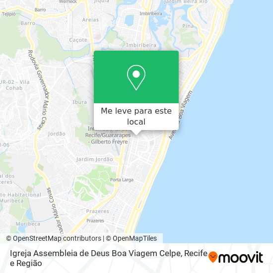 Igreja Assembleia de Deus Boa Viagem Celpe mapa