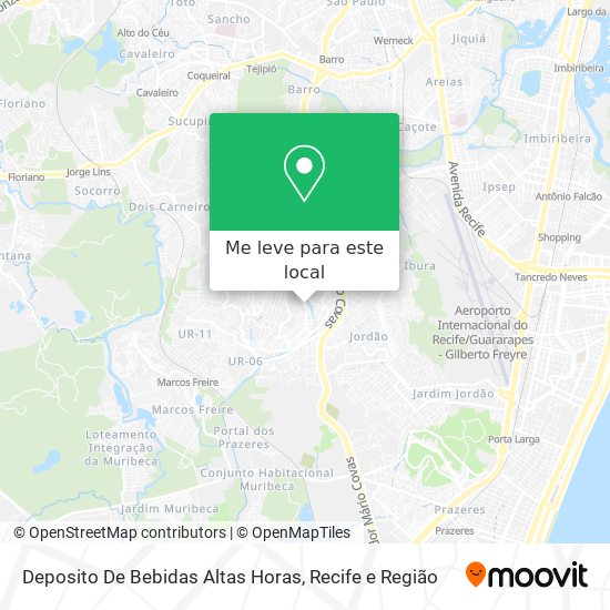 Deposito De Bebidas Altas Horas mapa