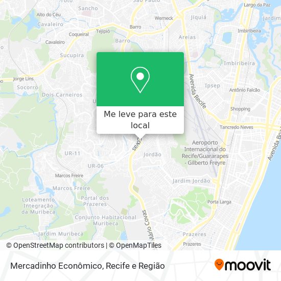 Mercadinho Econômico mapa
