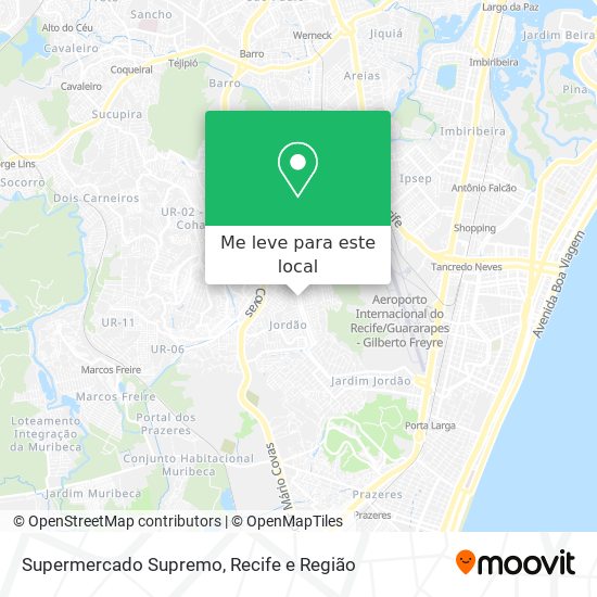 Supermercado Supremo mapa