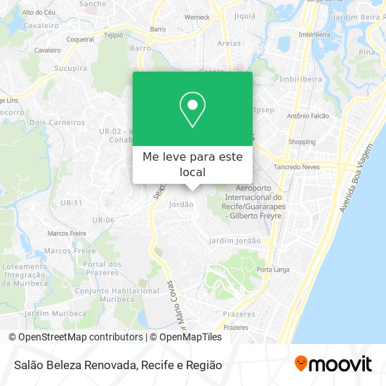 Salão Beleza Renovada mapa