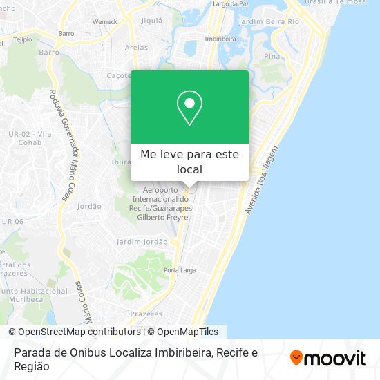 Parada de Onibus Localiza Imbiribeira mapa