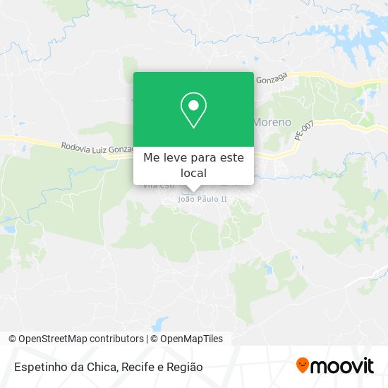 Espetinho da Chica mapa