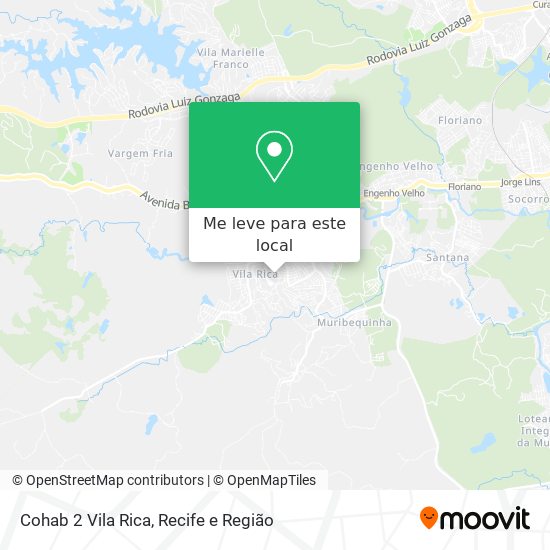 Cohab 2 Vila Rica mapa