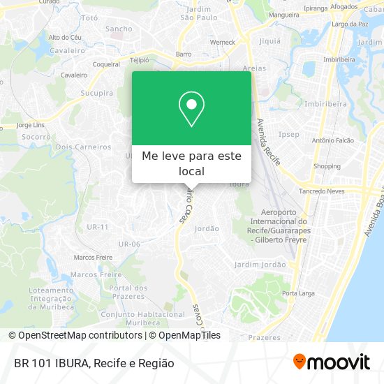 BR 101 IBURA mapa