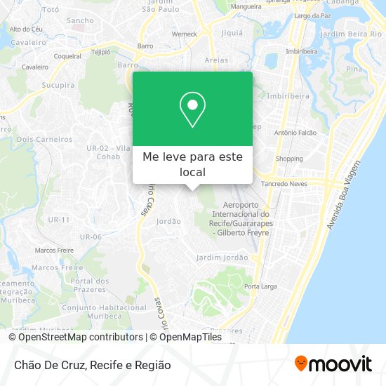 Chão De Cruz mapa
