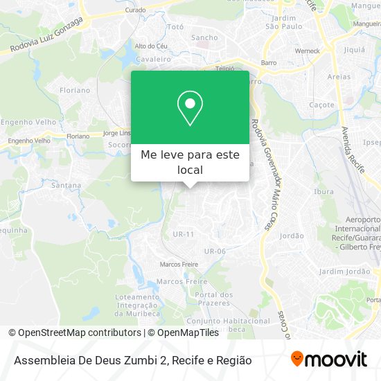 Assembleia De Deus Zumbi 2 mapa