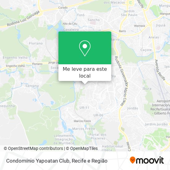 Condomínio Yapoatan Club mapa