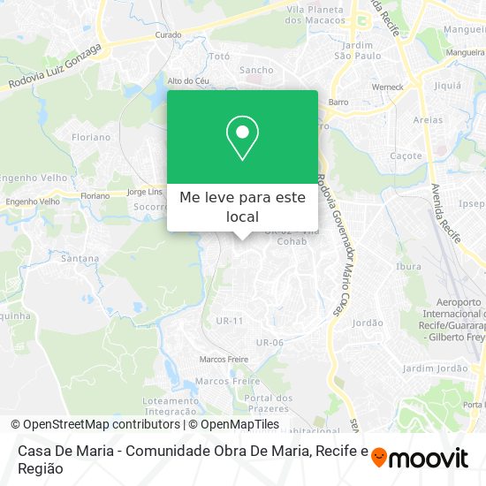 Casa De Maria - Comunidade Obra De Maria mapa