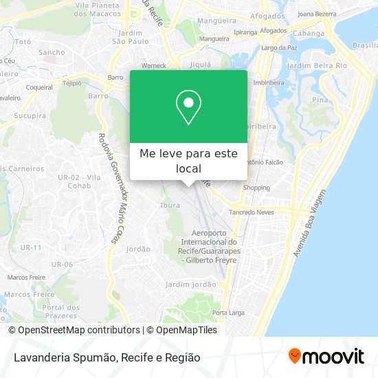 Lavanderia Spumão mapa