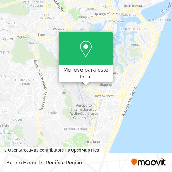 Bar do Everaldo mapa