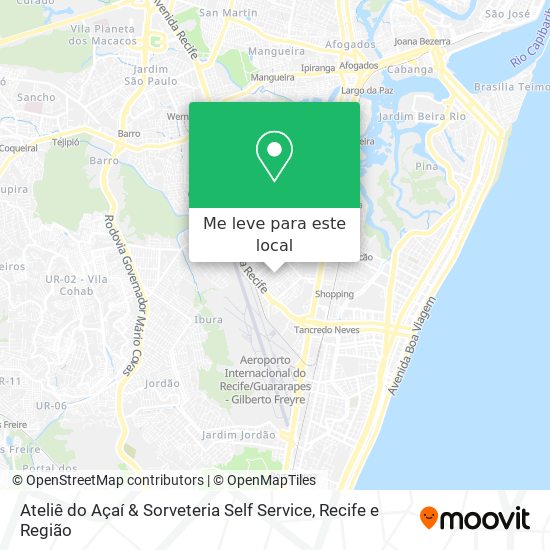 Ateliê do Açaí & Sorveteria Self Service mapa