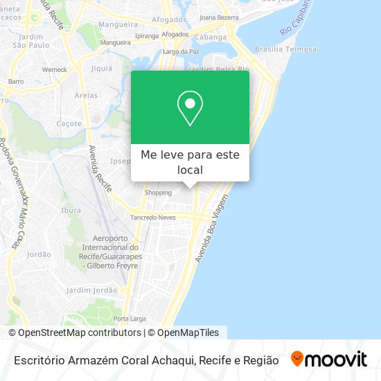 Escritório Armazém Coral Achaqui mapa