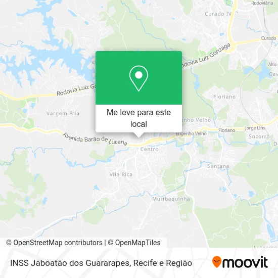 INSS Jaboatão dos Guararapes mapa
