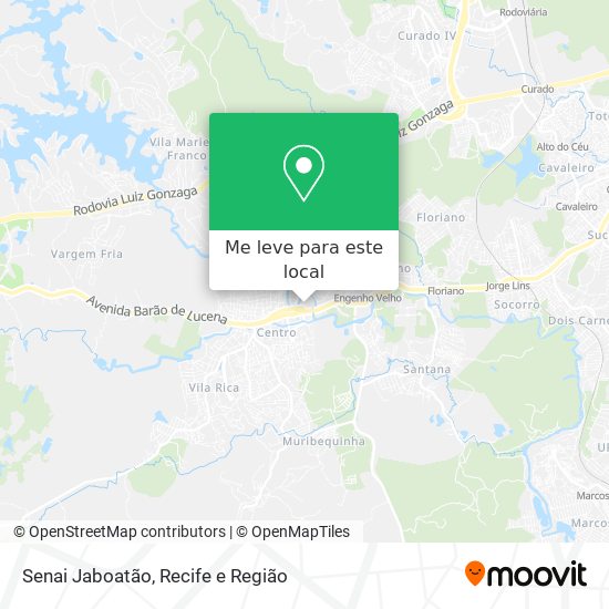 Senai Jaboatão mapa