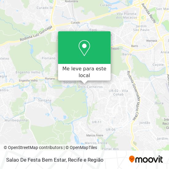 Salao De Festa Bem Estar mapa