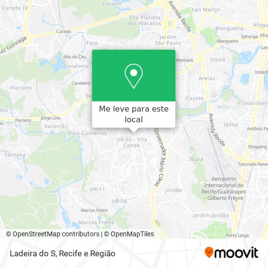 Ladeira do S mapa