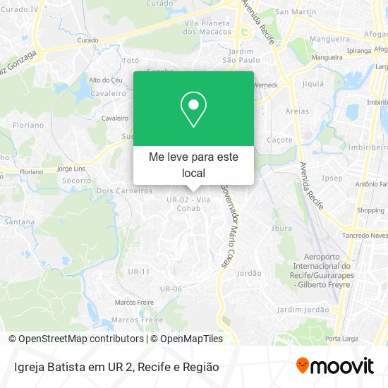 Igreja Batista em UR 2 mapa