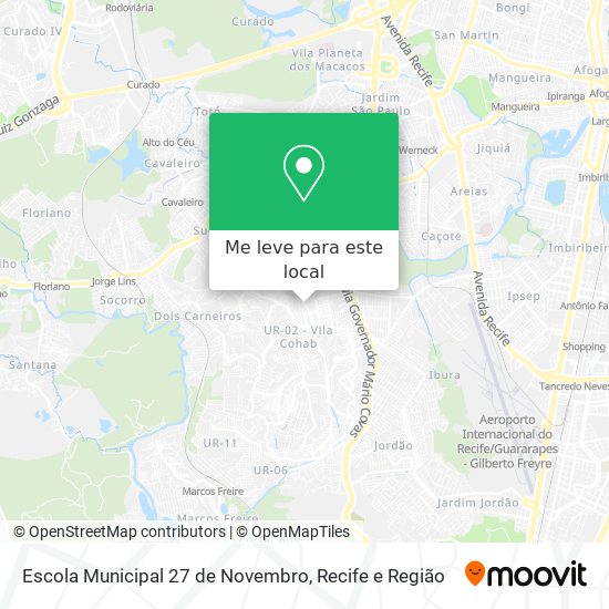 Escola Municipal 27 de Novembro mapa