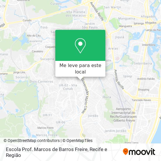Escola Prof. Marcos de Barros Freire mapa