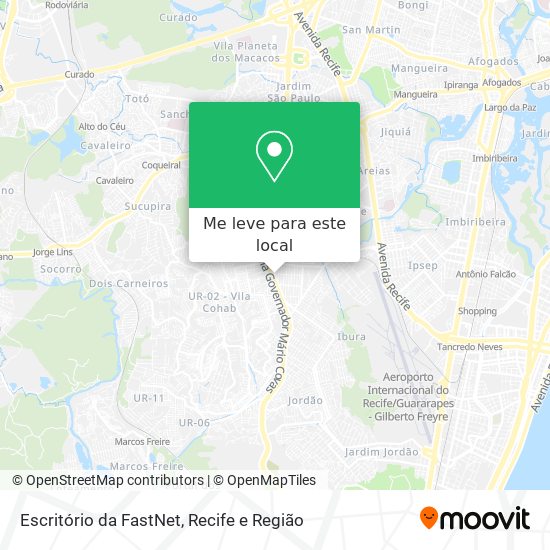 Escritório da FastNet mapa