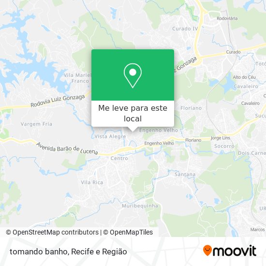 tomando banho mapa