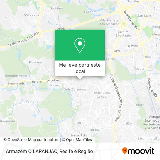 Armazém O LARANJÃO mapa