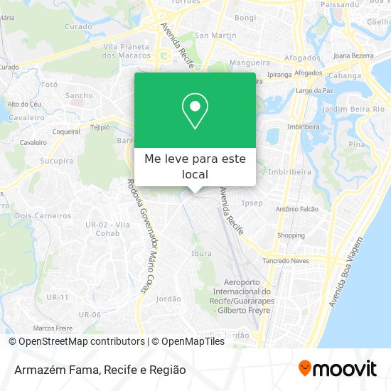Armazém Fama mapa