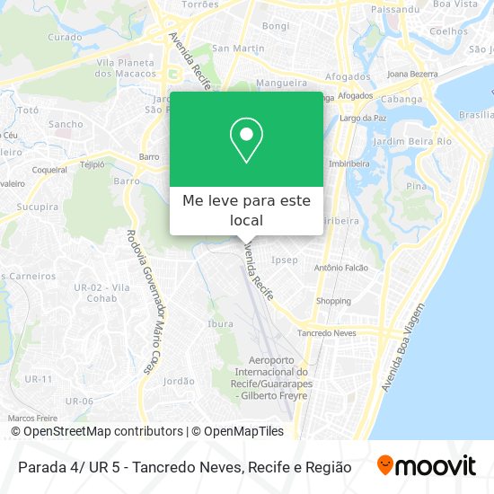 Parada 4/ UR 5 - Tancredo Neves mapa