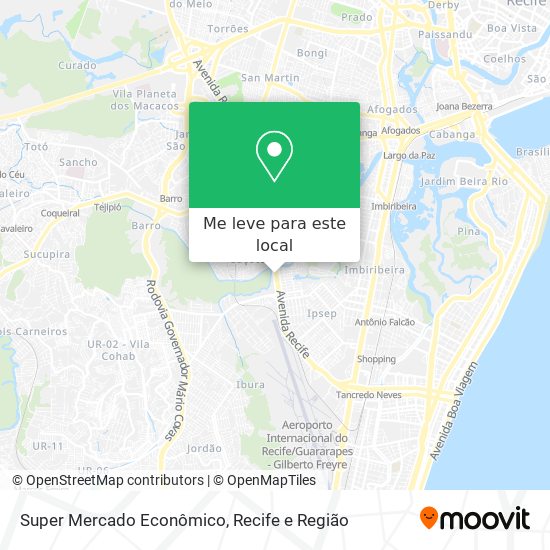 Super Mercado Econômico mapa