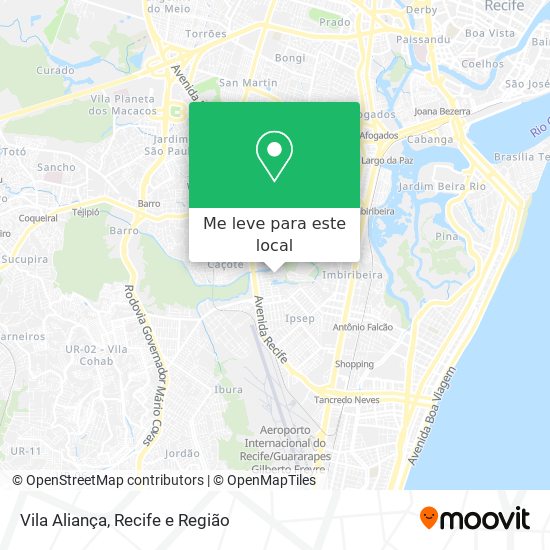 Vila Aliança mapa