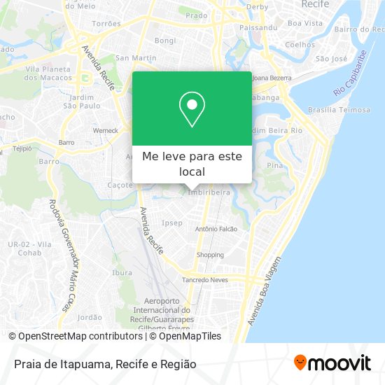 Praia de Itapuama mapa
